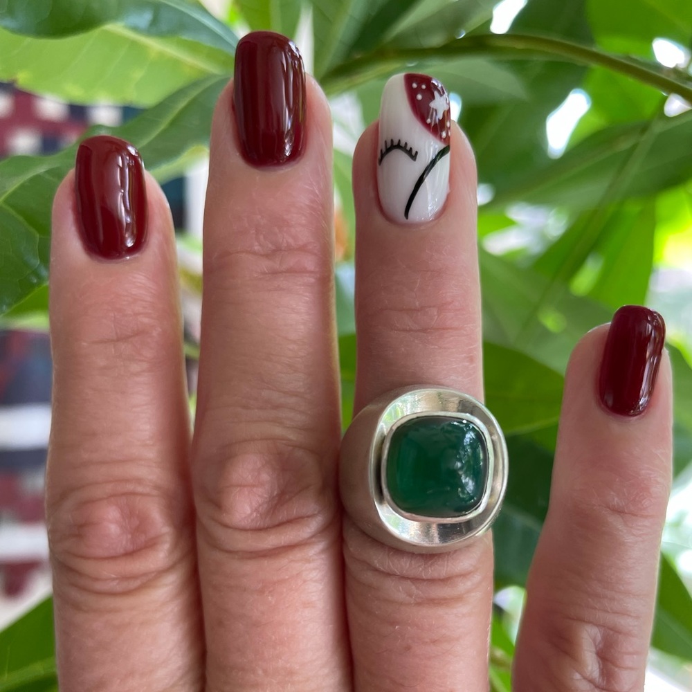 Natural Onyx Sterling Silver Ring